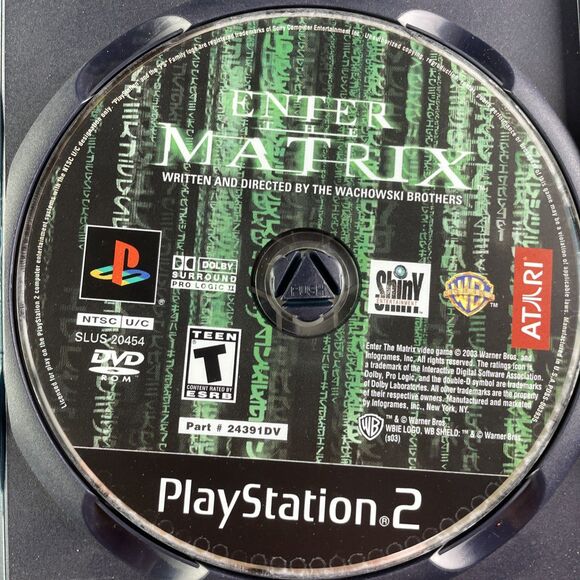 Enter the Matrix (Sony PlayStation 2, 2003) PS2 Black Label Complete - Picture 7 of 12
